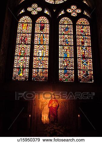 Assisi, Umbria, Italy, Europe, Stained-glass window inside the Basilica di San Francesco (Basilica of St. Francis of Assisi) in the medieval hill town of Assisi. View Large Photo Image Stock Photo - Assisi, Umbria, Italy, Europe, Stained-glass window inside the Basilica di San Francesco (Basilica of St. Francis of Assisi) in the medieval hill town of Assisi.. Fotosearch