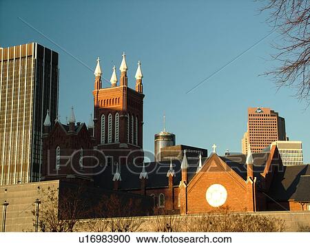 Atlanta, GA, Georgia, downtown skyline, Immaculate Conception Catholic Church from the State Capitol Grounds View Large Photo Image Stock Image - Atlanta, GA, Georgia, downtown skyline, Immaculate Conception Catholic Church from the State Capitol Grounds. Fotosearch