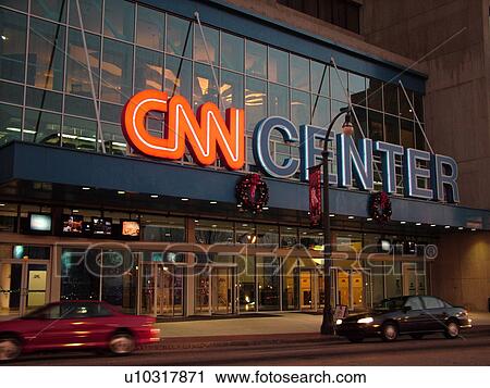Atlanta, GA, Georgia, One CNN Center, neon sign, evening View Large Photo Image Stock Image - Atlanta, GA, Georgia, One CNN Center, neon sign, evening. Fotosearch