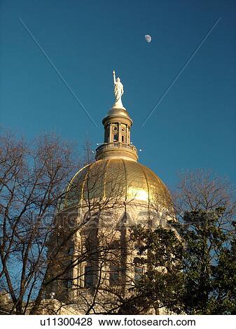 Atlanta, GA, Georgia, State Capitol, State House, golden dome View Large Photo Image Stock Photo - Atlanta, GA, Georgia, State Capitol, State House, golden dome. Fotosearch