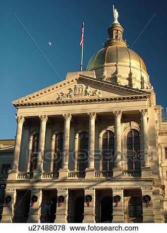 Atlanta, GA, Georgia, State Capitol, State House View Large Photo Image Stock Photo - Atlanta, GA, Georgia, State Capitol, State House. Fotosearch