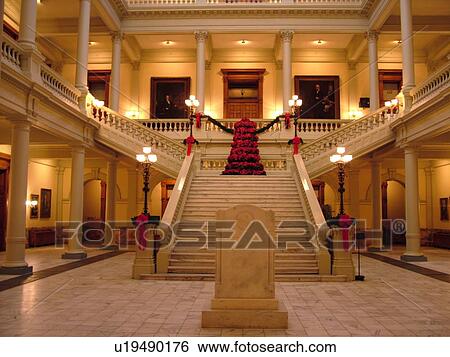 Atlanta, GA, Georgia, State Capitol, State House, interior, staircase View Large Photo Image Stock Photograph - Atlanta, GA, Georgia, State Capitol, State House, interior, staircase. Fotosearch