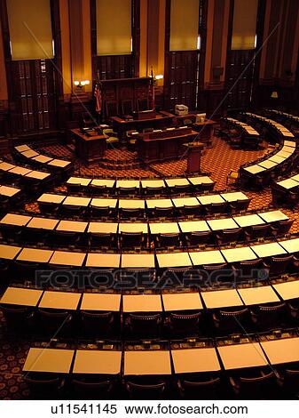 Stock Photography -  Atlanta, GA, Georgia, State Capitol, State House, interior, House of Representatives. Fotosearch