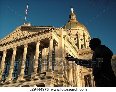 Atlanta, GA, Georgia, State Capitol, State House View Large Photo Image Stock Photography - Atlanta, GA, Georgia, State Capitol, State House. Fotosearch