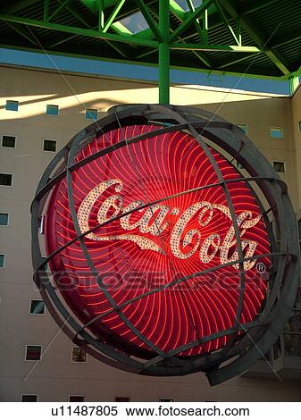 Atlanta, GA, Georgia, World of Coca-Cola Atlanta, neon sign View Large Photo Image Stock Photography - Atlanta, GA, Georgia, World of Coca-Cola Atlanta, neon sign. Fotosearch