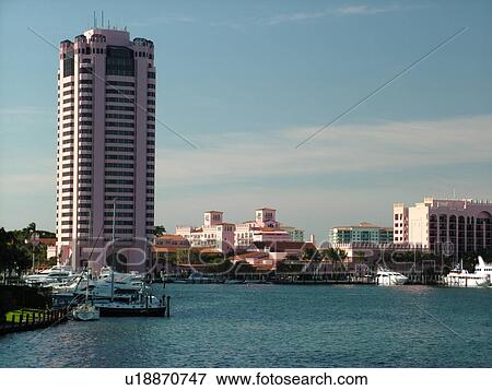 Boca Raton, FL, Florida, Lake Boca Raton, Boca Raton Resort and Club View Large Photo Image Stock Photo - Boca Raton, FL, Florida, Lake Boca Raton, Boca Raton Resort and Club. Fotosearch