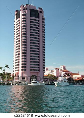 Boca Raton, FL, Florida, Lake Boca Raton, Boca Raton Resort and Club View Large Photo Image Stock Photo - Boca Raton, FL, Florida, Lake Boca Raton, Boca Raton Resort and Club. Fotosearch