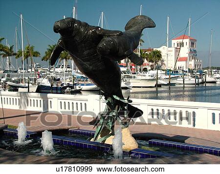 Bradenton, FL, Florida, Manatee River, Twin Dolphin Marina, Manatee Fountain View Large Photo Image Stock Photo - Bradenton, FL, Florida, Manatee River, Twin Dolphin Marina, Manatee Fountain. Fotosearch