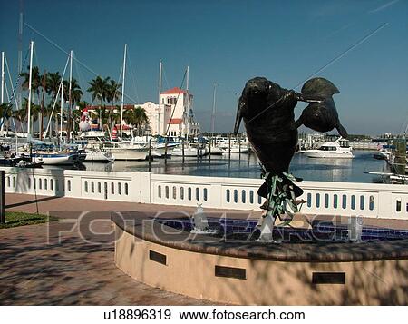 Bradenton, FL, Florida, Manatee River, Twin Dolphin Marina, Manatee Fountain View Large Photo Image Stock Photo - Bradenton, FL, Florida, Manatee River, Twin Dolphin Marina, Manatee Fountain. Fotosearch