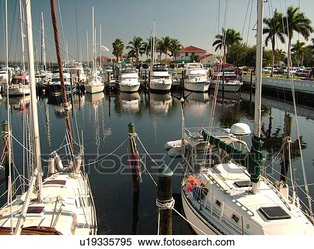 Stock Photography -  Bradenton, FL, Florida, Manatee River, Twin Dolphin Marina. Fotosearch