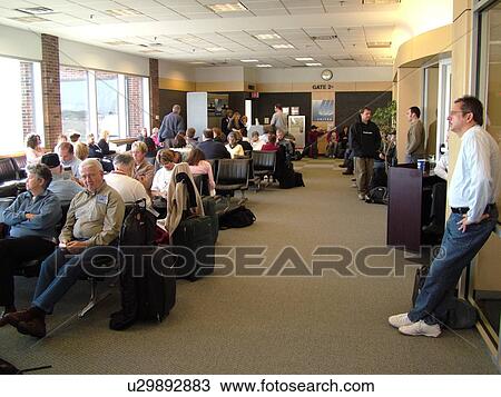 Burlington, VT, Vermont, passengers waiting to board the plane at Burlington International Airport View Large Photo Image Stock Image - Burlington, VT, Vermont, passengers waiting to board the plane at Burlington International Airport. Fotosearch