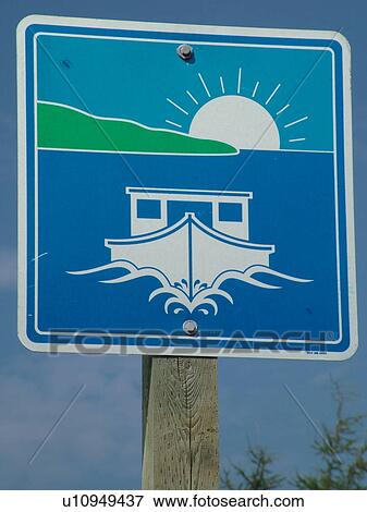 Canada, New Brunswick, Acadian Coastal Drive, scenic road sign View Large Photo Image Stock Photo - Canada, New Brunswick, Acadian Coastal Drive, scenic road sign. Fotosearch
