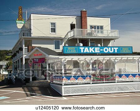 Canada, New Brunswick, Alma, Bay of Fundy, Seafood restaurant View Large Photo Image Stock Image -  Canada, New Brunswick, Alma, Bay of Fundy, Seafood restaurant. Fotosearch