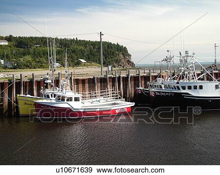 Canada, New Brunswick, Alma, Bay of Fundy, Highest tide in the world (48 feet), fishing boats View Large Photo Image Stock Photo - Canada, New Brunswick, Alma, Bay of Fundy, Highest tide in the world (48 feet), fishing boats. Fotosearch