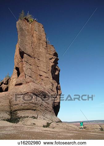 Canada, New Brunswick, Bay of Fundy, Hopewell Cape, Hopewell Rocks Ocean Tidal Exploration Site, Flower Pot Rocks View Large Photo Image Stock Image - Canada, New Brunswick, Bay of Fundy, Hopewell Cape, Hopewell Rocks Ocean Tidal Exploration Site, Flower Pot Rocks. Fotosearch