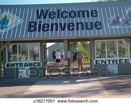 Canada, New Brunswick, Bay of Fundy, Hopewell Rocks Ocean Tidal Exploration Site, Entrance View Large Photo Image Stock Image - Canada, New Brunswick, Bay of Fundy, Hopewell Rocks Ocean Tidal Exploration Site, Entrance. Fotosearch