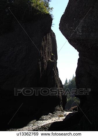 Canada, New Brunswick, Bay of Fundy, Hopewell Cape, Hopewell Rocks Ocean Tidal Exploration Site, Flower Pot Rocks View Large Photo Image Stock Photo - Canada, New Brunswick, Bay of Fundy, Hopewell Cape, Hopewell Rocks Ocean Tidal Exploration Site, Flower Pot Rocks. Fotosearch