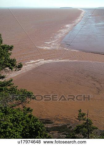 Canada, New Brunswick, Bay of Fundy, Hopewell Rocks Ocean Tidal Exploration Site, Daniels Flats View Large Photo Image Stock Photo - Canada, New Brunswick, Bay of Fundy, Hopewell Rocks Ocean Tidal Exploration Site, Daniels Flats. Fotosearch