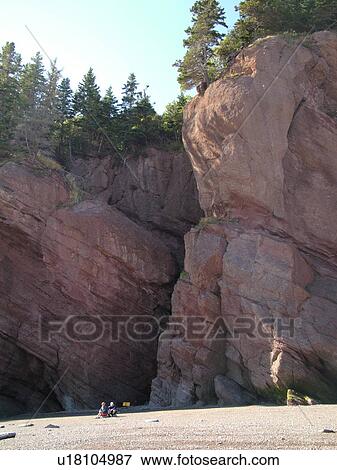 Canada, New Brunswick, Bay of Fundy, Hopewell Cape, Hopewell Rocks Ocean Tidal Exploration Site, Flower Pot Rocks View Large Photo Image Stock Photo - Canada, New Brunswick, Bay of Fundy, Hopewell Cape, Hopewell Rocks Ocean Tidal Exploration Site, Flower Pot Rocks. Fotosearch