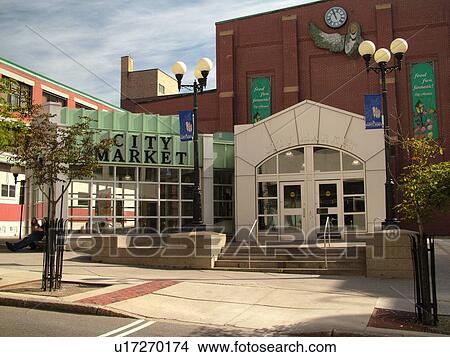 Picture -  Canada, New Brunswick, Saint John, City Market in downtown St. John. Fotosearch