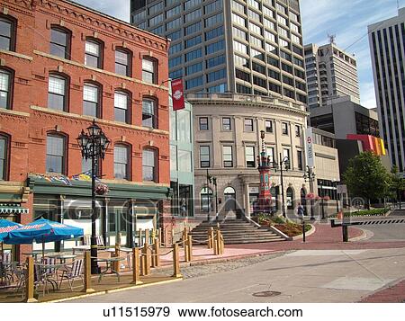 Canada, New Brunswick, Saint John, Downtown St. John View Large Photo Image Stock Photo - Canada, New Brunswick, Saint John, Downtown St. John. Fotosearch