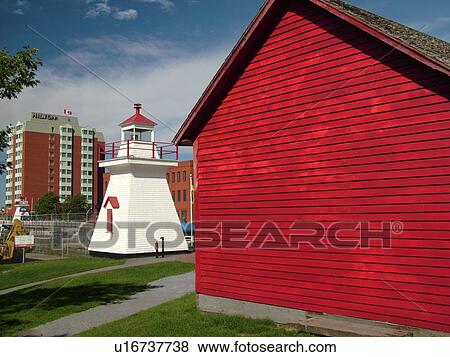 Canada, New Brunswick, Saint John, Barbours General Store Museum and Lighthouse in St. John View Large Photo Image Stock Photo - Canada, New Brunswick, Saint John, Barbours General Store Museum and Lighthouse in St. John. Fotosearch