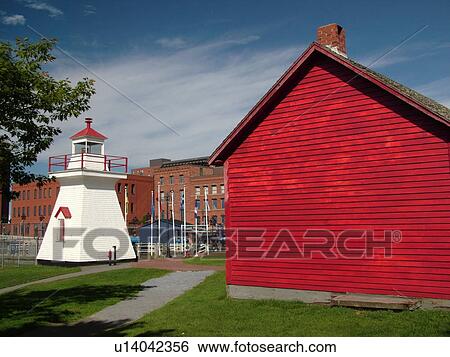 Canada, New Brunswick, Saint John, Barbours General Store Museum and Lighthouse in St. John View Large Photo Image Stock Photograph - Canada, New Brunswick, Saint John, Barbours General Store Museum and Lighthouse in St. John. Fotosearch