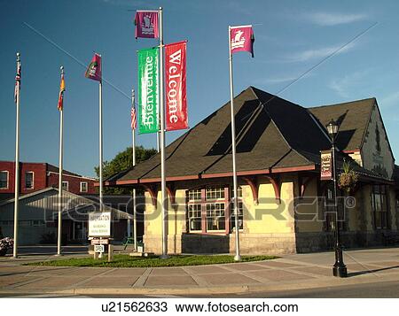 Stock Image -  Canada, New Brunswick, St. Stephens, Welcome Center. Fotosearch