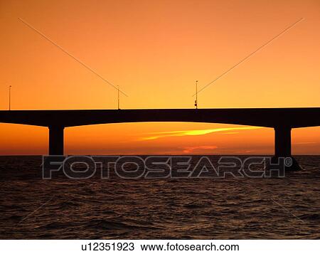 Canada, Prince Edward Island, Gulf of Saint Lawrence, PEI/NB border, Prince County, Borden-Carleton, Confederation Bridge spans the Northumberland Strait, sunset View Large Photo Image Stock Image - Canada, Prince Edward Island, Gulf of Saint Lawrence, PEI/NB border, Prince County, Borden-Carleton, Confederation Bridge spans the Northumberland Strait, sunset. Fotosearch