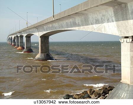 Canada, Prince Edward Island, Gulf of Saint Lawrence, PEI/NB border, Prince County, Borden-Carleton, Confederation Bridge spans the Northumberland Strait View Large Photo Image Stock Image - Canada, Prince Edward Island, Gulf of Saint Lawrence, PEI/NB border, Prince County, Borden-Carleton, Confederation Bridge spans the Northumberland Strait. Fotosearch