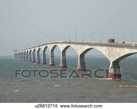 Canada, Prince Edward Island, Gulf of Saint Lawrence, PEI/NB border, Prince County, Borden-Carleton, Confederation Bridge spans the Northumberland Strait View Large Photo Image Stock Photography - Canada, Prince Edward Island, Gulf of Saint Lawrence, PEI/NB border, Prince County, Borden-Carleton, Confederation Bridge spans the Northumberland Strait. Fotosearch