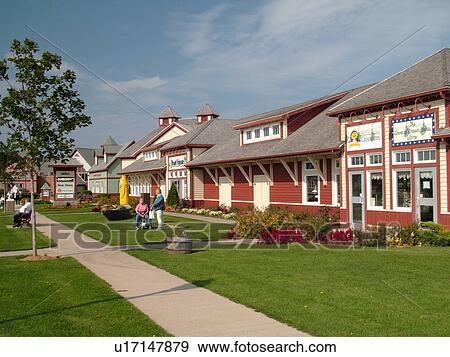 Stock Photo -  Canada, Prince Edward Island, Prince County, Borden-Carleton, Gateway Village. Fotosearch
