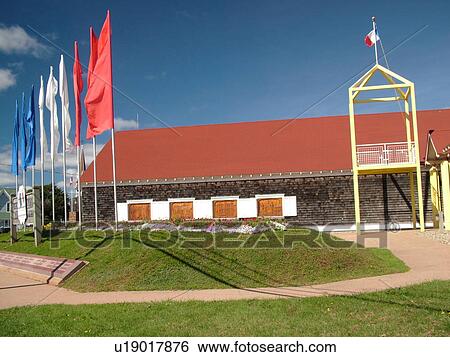 Stock Photograph -  Canada, Prince Edward Island, Prince County, Miscouche, Acadian Museum. Fotosearch