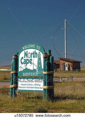 Stock Photography -  Canada, Prince Edward Island, Prince County, North Cape, Wind Farm, turbine, energy, electricity, wind power. Fotosearch