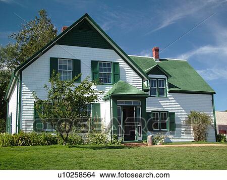 Canada, Prince Edward Island, Queens County, Cavendish, Prince Edward Island National Park, Green Gables House, Anne of Green Gables, house View Large Photo Image Picture - Canada, Prince Edward Island, Queens County, Cavendish, Prince Edward Island National Park, Green Gables House, Anne of Green Gables, house. Fotosearch