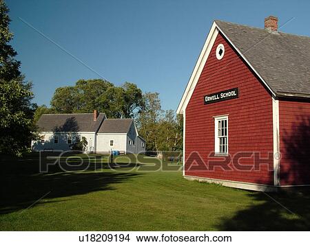 Canada, Prince Edward Island, Queens County, Orwell, Orwell Corner Historic Village (1890), schoolhouse View Large Photo Image Picture - Canada, Prince Edward Island, Queens County, Orwell, Orwell Corner Historic Village (1890), schoolhouse. Fotosearch