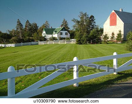 Stock Image -  Canada, Prince Edward Island, Queens County, Cavendish, Prince Edward Island National Park, Green Gables House, Anne of Green Gables. Fotosearch