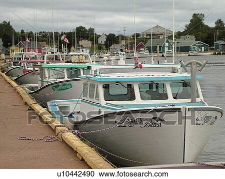 Canada, Prince Edward Island, Queens County, Gulf of Saint Lawrence, North Rustico, fishing village, marina, fishing boats View Large Photo Image Stock Image - Canada, Prince Edward Island, Queens County, Gulf of Saint Lawrence, North Rustico, fishing village, marina, fishing boats. Fotosearch