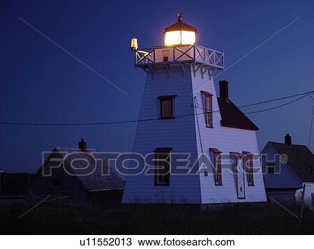 Canada, Prince Edward Island, Queens County, Gulf of Saint Lawrence, North Rustico, North Rustico Harbour Lighthouse, fishing village, evening View Large Photo Image Stock Image - Canada, Prince Edward Island, Queens County, Gulf of Saint Lawrence, North Rustico, North Rustico Harbour Lighthouse, fishing village, evening. Fotosearch