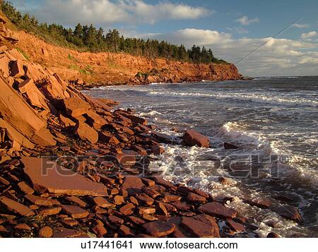 Canada, Prince Edward Island, Queens County, Gulf of Saint Lawrence, Cavendish Beach, Prince Edward Island National Park, scenic coastline View Large Photo Image Stock Image -  Canada, Prince Edward Island, Queens County, Gulf of Saint Lawrence, Cavendish Beach, Prince Edward Island National Park, scenic coastline. Fotosearch