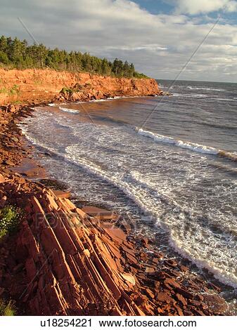 Canada, Prince Edward Island, Queens County, Gulf of Saint Lawrence, Cavendish Beach, Prince Edward Island National Park, scenic coastline View Large Photo Image Stock Image -  Canada, Prince Edward Island, Queens County, Gulf of Saint Lawrence, Cavendish Beach, Prince Edward Island National Park, scenic coastline. Fotosearch