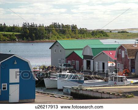 Canada, Prince Edward Island, Queens County, Gulf of Saint Lawrence, Springbrook, fishing village, harbor, fishing boats, marina View Large Photo Image Stock Image - Canada, Prince Edward Island, Queens County, Gulf of Saint Lawrence, Springbrook, fishing village, harbor, fishing boats, marina. Fotosearch