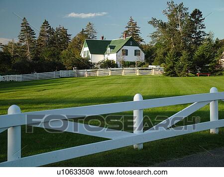 Canada, Prince Edward Island, Queens County, Cavendish, Prince Edward Island National Park, Green Gables House, Anne of Green Gables View Large Photo Image Stock Photo - Canada, Prince Edward Island, Queens County, Cavendish, Prince Edward Island National Park, Green Gables House, Anne of Green Gables. Fotosearch