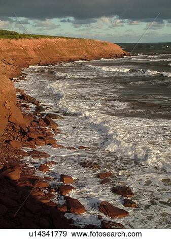 Canada, Prince Edward Island, Queens County, Gulf of Saint Lawrence, Cavendish Beach, Prince Edward Island National Park, scenic coastline View Large Photo Image Stock Photo - Canada, Prince Edward Island, Queens County, Gulf of Saint Lawrence, Cavendish Beach, Prince Edward Island National Park, scenic coastline. Fotosearch
