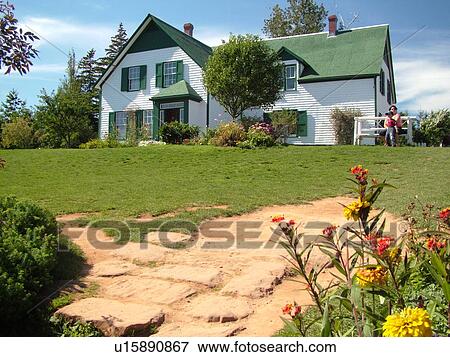 Canada, Prince Edward Island, Queens County, Cavendish, Prince Edward Island National Park, Green Gables House, Anne of Green Gables, house View Large Photo Image Stock Photo - Canada, Prince Edward Island, Queens County, Cavendish, Prince Edward Island National Park, Green Gables House, Anne of Green Gables, house. Fotosearch