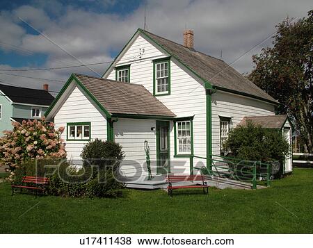 Stock Photo -  Canada, Prince Edward Island, Queens County, New London, Lucy Maud Montgomery Birthplace. Fotosearch