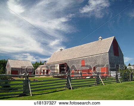 Canada, Prince Edward Island, Queens County, Cavendish, Prince Edward Island National Park, Green Gables House, Anne of Green Gables, barn View Large Photo Image Stock Photo - Canada, Prince Edward Island, Queens County, Cavendish, Prince Edward Island National Park, Green Gables House, Anne of Green Gables, barn. Fotosearch