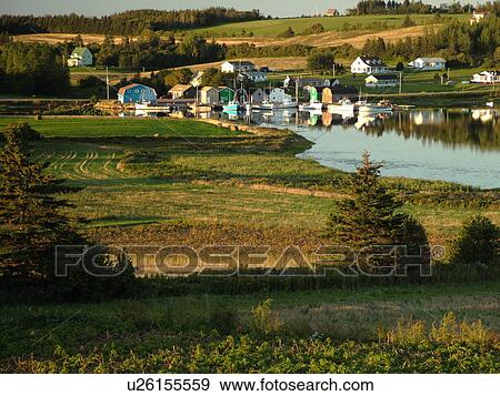 Canada, Prince Edward Island, Queens County, Gulf of Saint Lawrence, French River, fishing village, harbor, fishing boats, marina View Large Photo Image Stock Photo - Canada, Prince Edward Island, Queens County, Gulf of Saint Lawrence, French River, fishing village, harbor, fishing boats, marina. Fotosearch