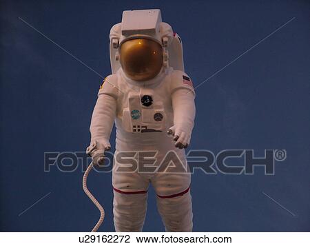 Cape Canaveral, Titusville, Merritt Island, FL, Florida, John F. Kennedy Space Center Visitor Complex, Astronaut display against a dark blue sky View Large Photo Image Stock Image - Cape Canaveral, Titusville, Merritt Island, FL, Florida, John F. Kennedy Space Center Visitor Complex, Astronaut display against a dark blue sky . Fotosearch