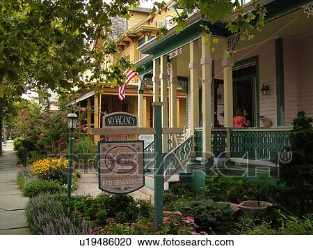 Cape May, NJ, New Jersey, Historic District, The Linda Lee Country Victorian Bed & Breakfast, guest houses View Large Photo Image Stock Image - Cape May, NJ, New Jersey, Historic District, The Linda Lee Country Victorian Bed & Breakfast, guest houses. Fotosearch